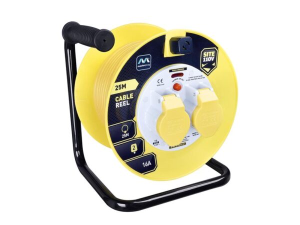 Masterplug Cable Reel 110V 16A Thermal Cut-Out 25m