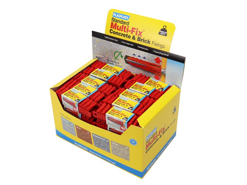 Plasplugs GP600 General-Purpose Fixings (50 Packs x 40 Plugs)
