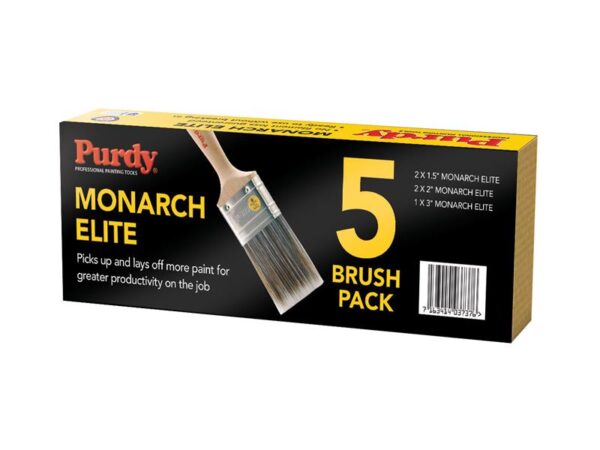 Purdy® Monarch™ Elite™ Paint Brush Set, 5 Piece