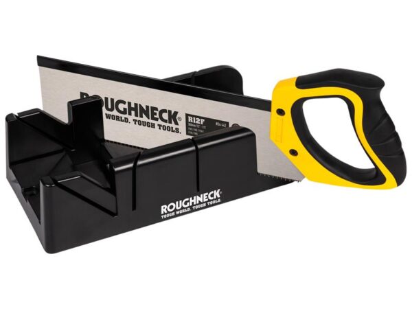 Roughneck R12F Mitre Box & Hardpoint Tenon Saw Set 300mm (12in) 11 TPI