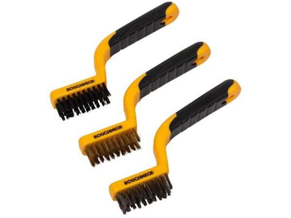 Roughneck Narrow Wire Brush Set, 3 Piece