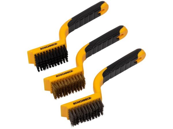 Roughneck Wide Wire Brush Set, 3 Piece