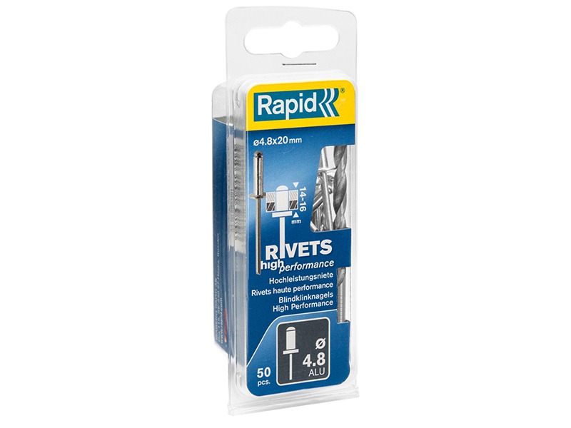 Rapid High Performance Rivets 4.8 x 20mm Blister of 50 - Image 2