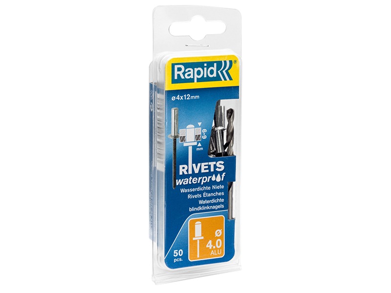 Rapid Waterproof Rivets 4 x 12mm Blister of 50 - Image 3