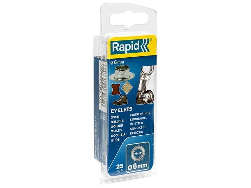 Rapid Eyelets 6mm Pack of 25 + Assembly Tools - Image 2