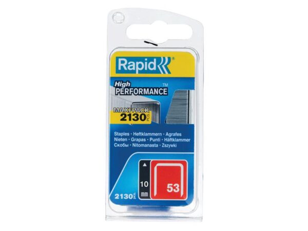 Rapid 53/10B 10mm Galvanised Staples (Pack 2000)