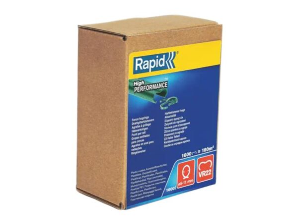 Rapid VR22 Fence Hog Rings Pack 1600 Galvanised Boxed