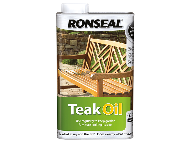 Ronseal Garden Furniture Teak Oil Can 1 litre