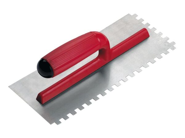 RUBI TILING TOOLS PRO Steel Notched Trowel 11 x 4in x 3/8in Notch