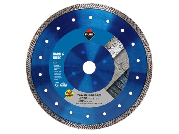 RUBI TILING TOOLS TVH200 SUPERPRO Diamond Blade 200mm