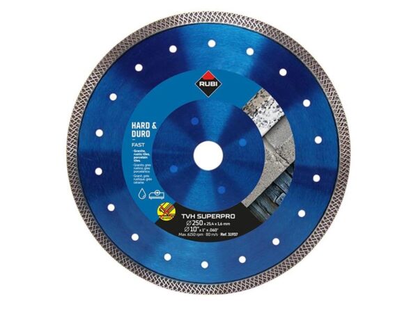 RUBI TILING TOOLS TVH250 SUPERPRO Diamond Blade 250mm