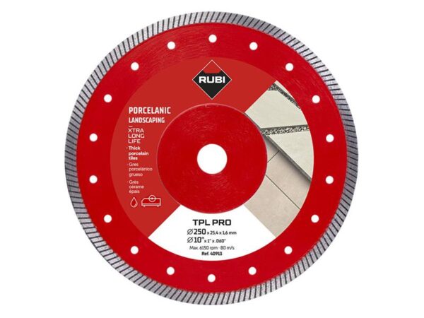 RUBI TILING TOOLS TPL 250 EXT Pro Diamond Blade 250mm