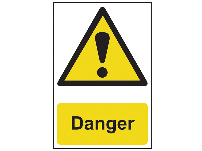 Scan Danger - PVC Sign 200 x 300mm