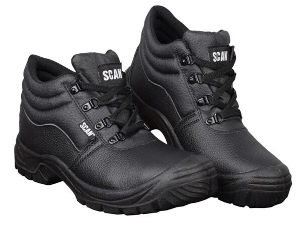 Scan 4 D-Ring Chukka Safety Boots Black UK 12 EUR 47