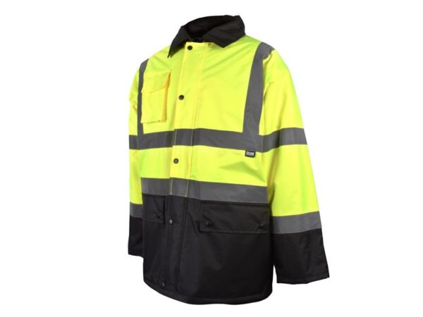 Scan Hi-Vis Yellow/Black Motorway Jacket - M (41in)
