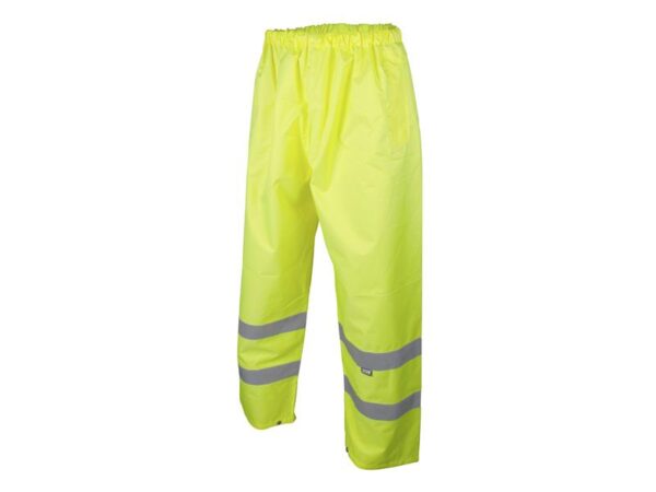 Scan Hi-Vis Yellow Motorway Trousers - L (40in)