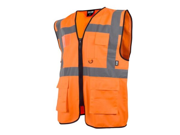 Scan Hi-Vis Utility Orange Waistcoat - XL (48in)