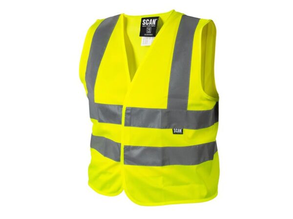 Scan Hi-Vis Waistcoat Yellow - Child 4-6