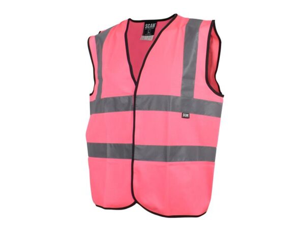 Scan Hi-Vis Pink Waistcoat - M (41in)