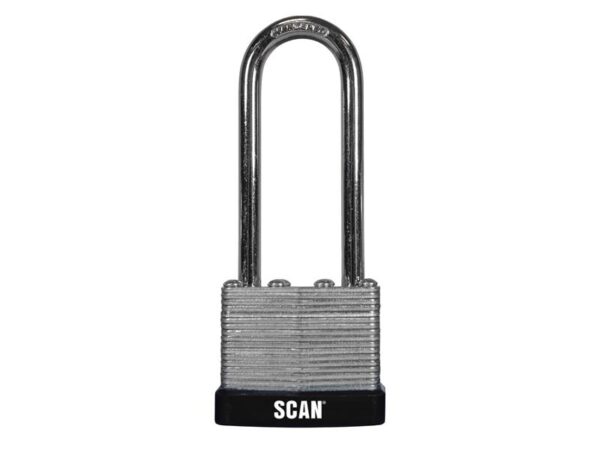Scan Laminated Steel Padlock 40mm Long Shackle