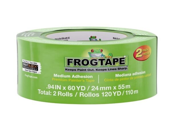 Shurtape FrogTape® Multi-Surface Masking Tape 24mm x 55m (2 Pack)
