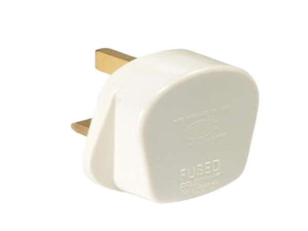 SMJ White Fused Plug 13A (Trade Pack 20)