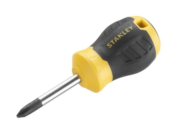 STANLEY® Hand Tools CUSHION GRIP™ Stubby Screwdriver Phillips Tip PH2 x 45mm
