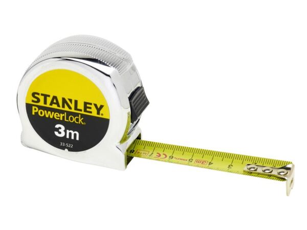 STANLEY® Hand Tools PowerLock® Classic Pocket Tape 3m (Width 19mm) (Metric only)