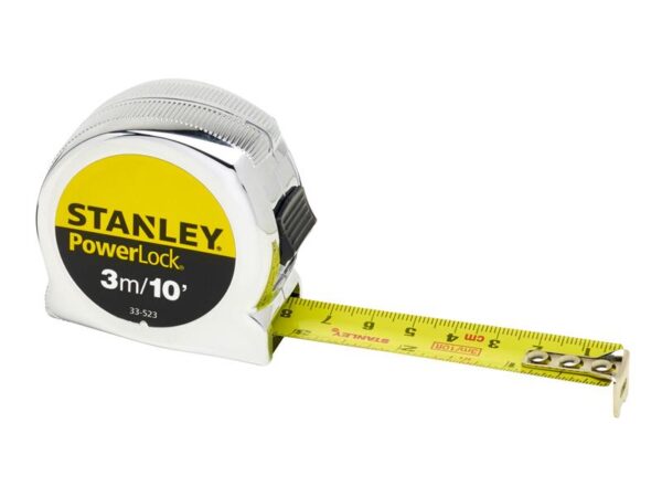 STANLEY® Hand Tools PowerLock® Classic Pocket Tape 3m/10ft (Width 19mm)