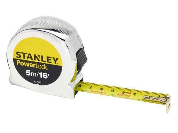 STANLEY® Hand Tools PowerLock® Classic Pocket Tape 5m/16ft (Width 19mm)