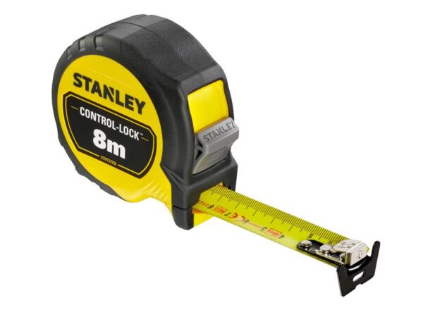 STANLEY® Hand Tools CONTROL-LOCK™ Pocket Tape 8m (Width 25mm) (Metric only)