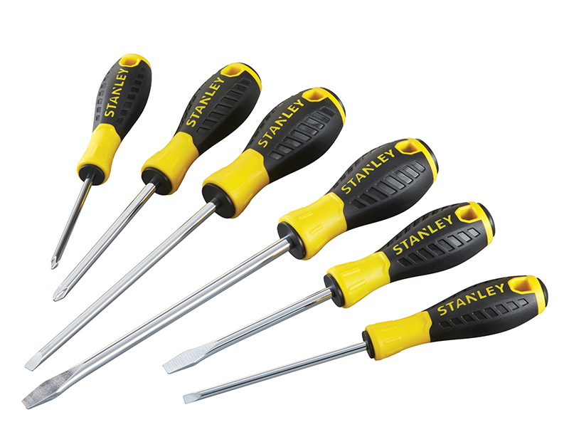 STANLEY® Hand Tools 0-60-209 Essential Screwdriver Set, 6 Piece