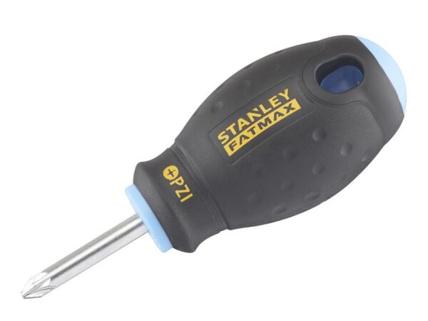 STANLEY® Hand Tools FatMax® Stubby Screwdriver Pozidriv Tip PZ1 x 30mm