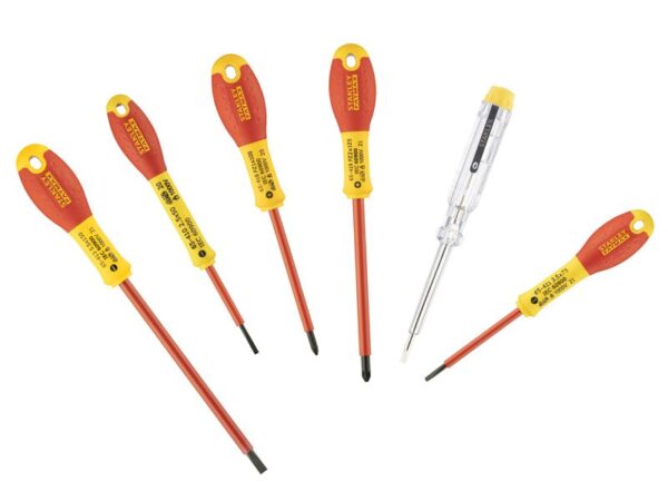 STANLEY® Hand Tools FatMax® VDE Insulated Screwdriver Set, 6 Piece