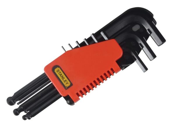 STANLEY® Hand Tools Metric Ball End Hexagon Key Set, 9 Piece