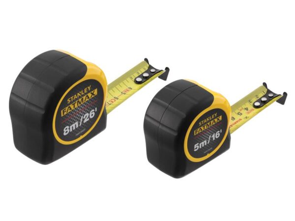 STANLEY® Hand Tools FatMax® Classic Tape Twin Pack 5m/16ft + 8m/26ft (Width 32mm)
