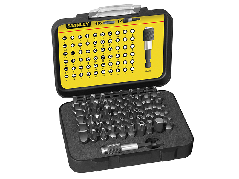 STANLEY® Hand Tools Bit Set & Holder, 61 Piece