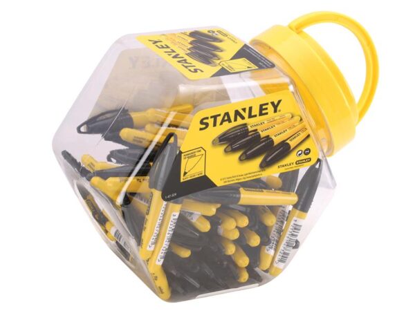 STANLEY® Hand Tools Mini Fine Tip Marker Black (Tub 72)