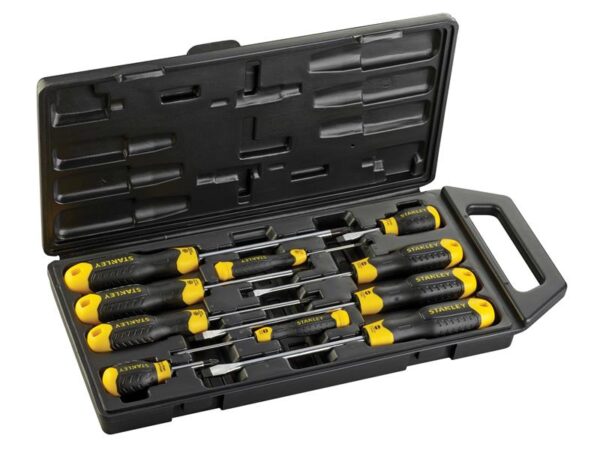 STANLEY® Hand Tools Cushion Grip Screwdriver Set, 10 Piece