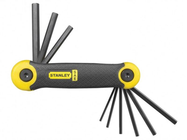 STANLEY® Hand Tools Imperial Folding Hexagon Key Set, 9 Piece (5/64 - 1/4in)