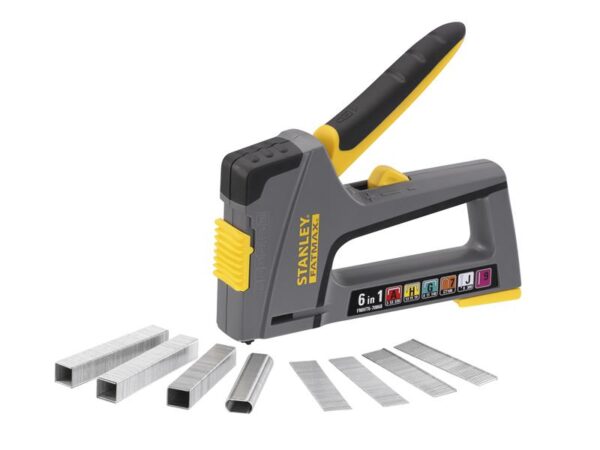 STANLEY® Hand Tools FATMAX® 6-in-1 Multi-Purpose Plastic Staple and Brad Nail Gun