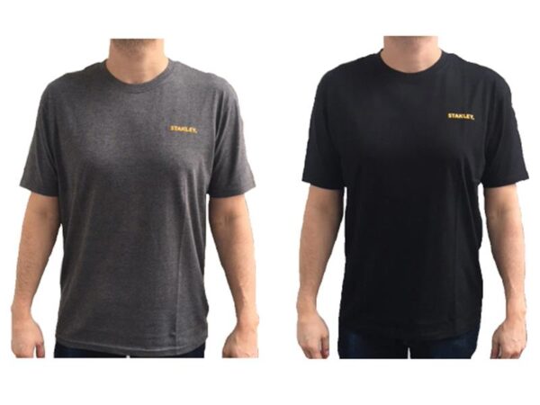 STANLEY® Clothing T-Shirt Twin Pack Grey & Black - XL