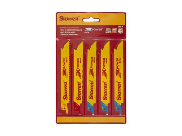 Starrett SB6-A Reciprocating Blade Kit, 5 Piece