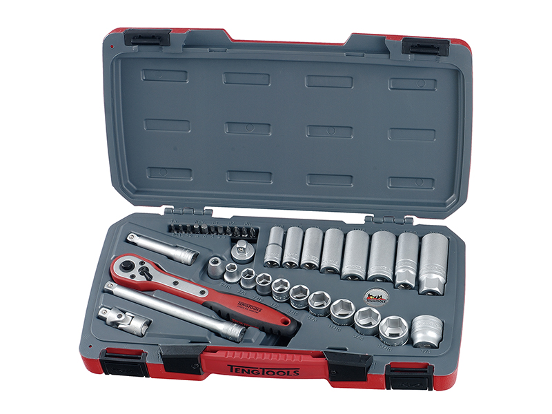 Teng T3835AF Socket Set of 35 A/F 3/8in Drive