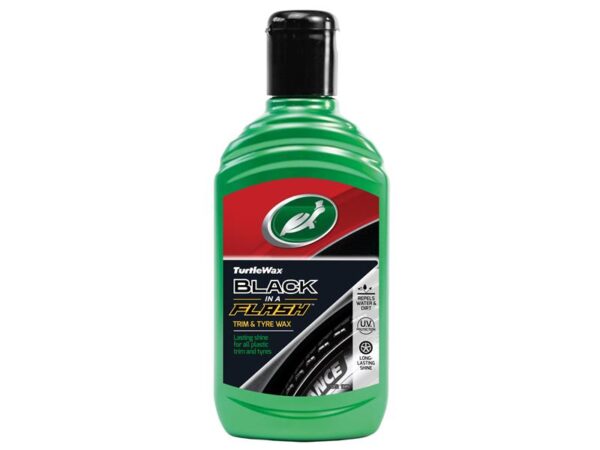 Turtle Wax Black in a Flash Trim & Tyre Wax 300ml