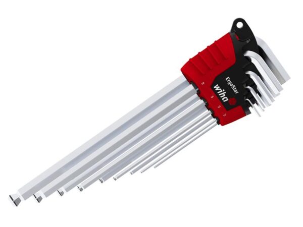 Wiha ErgoStar MagicRing® Hex Ball End L-key Set, 9 Piece