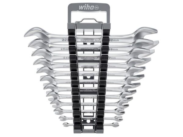 Wiha Double Open-End Spanner Set, 12 Piece