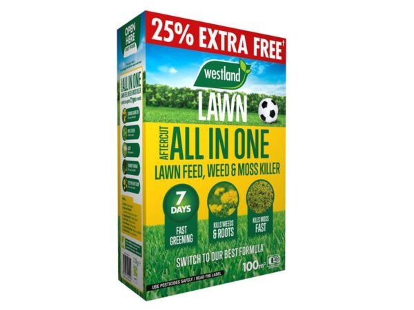 Westland Aftercut All In One Lawn Feed, Weed & Moss Killer 80m² Box