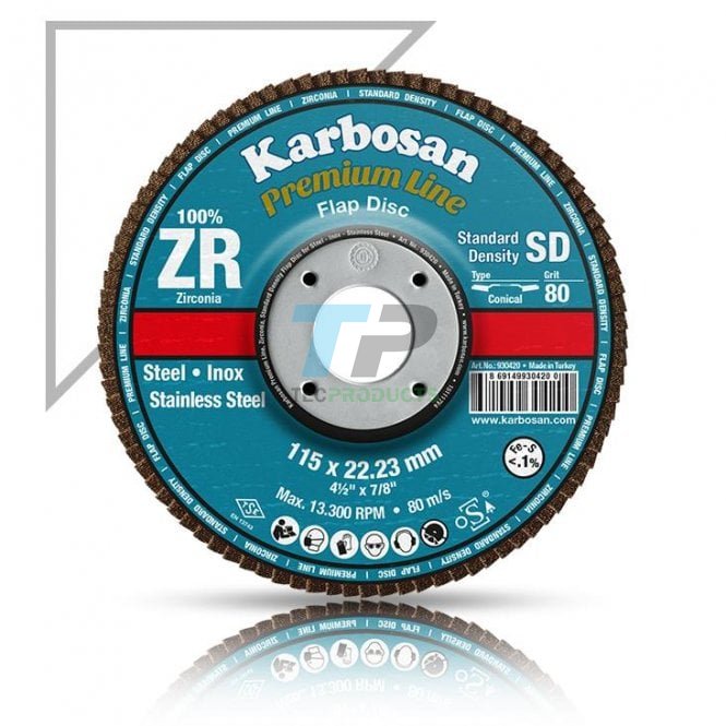 Karbosan ZR SD 40 Grit Flap Disc Offer | Buy 10 Boxes Get 2 Free